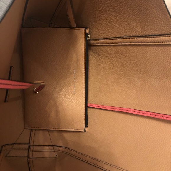 A/X Armani Exchange tote bag Reversible Pink/Tan - Picture 6 of 8